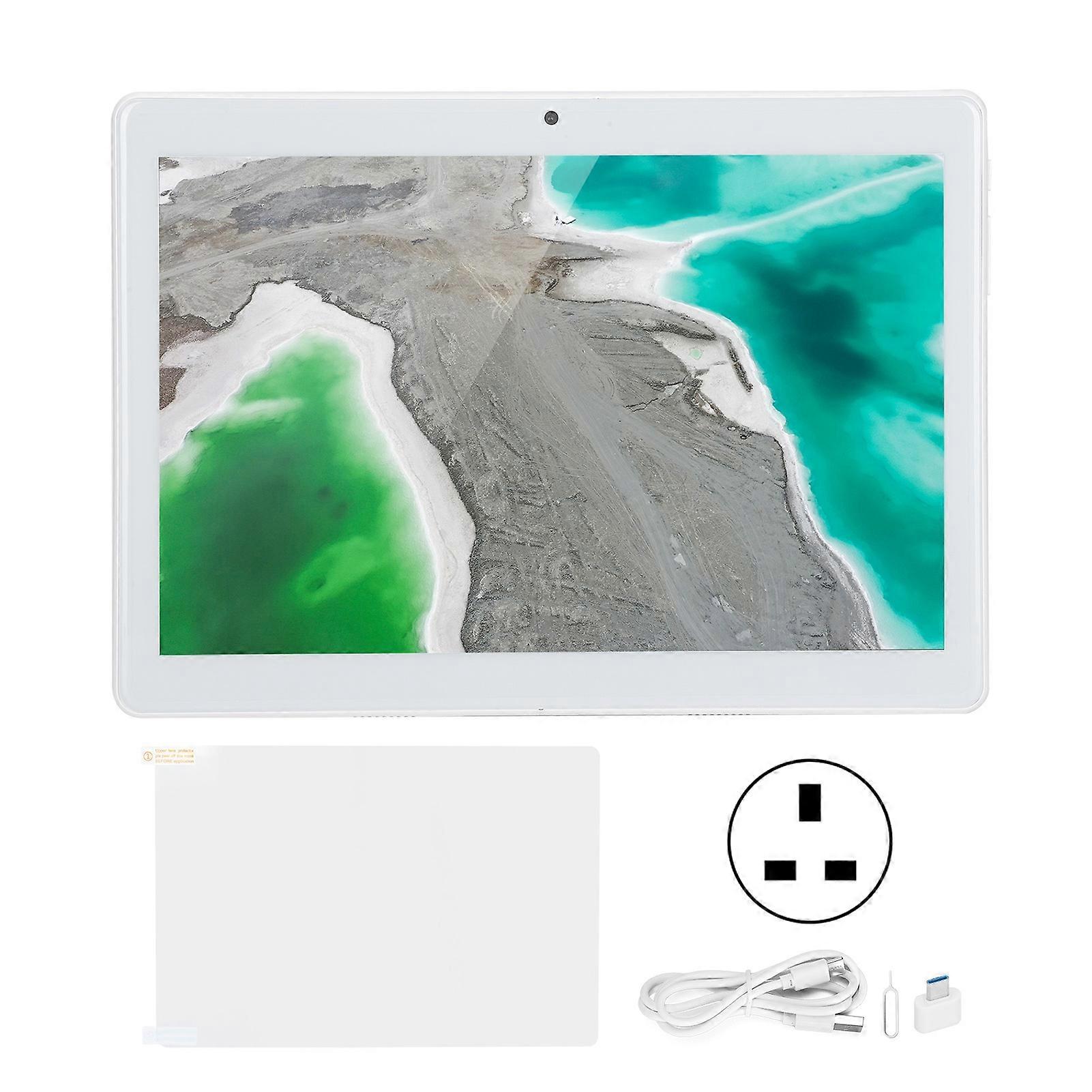 10.1" Silver LTE Tablet - 32GB ROM, Octa-Core, Dual SIM, Perfect for Study, Play & Work
