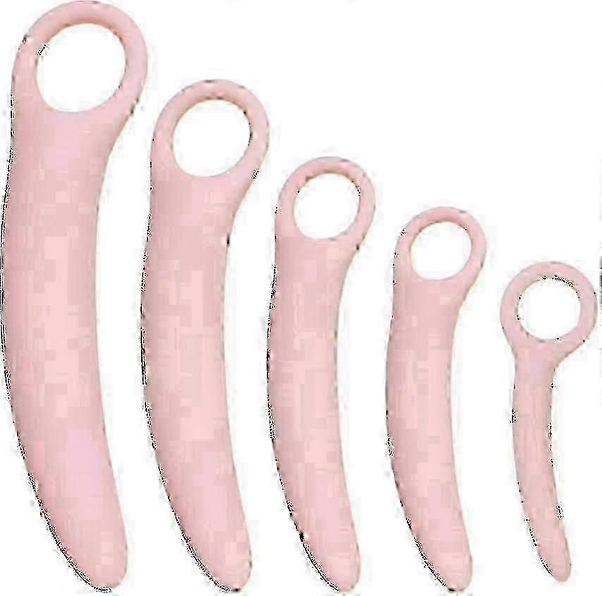 Qoqiu 5 パックシリコン骨盤底拡張器セット筋トレングワンド女性の健康産後回復療法用