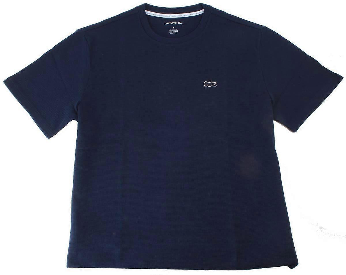 Lacoste Waffle Loungewear T-Shirt - Navy