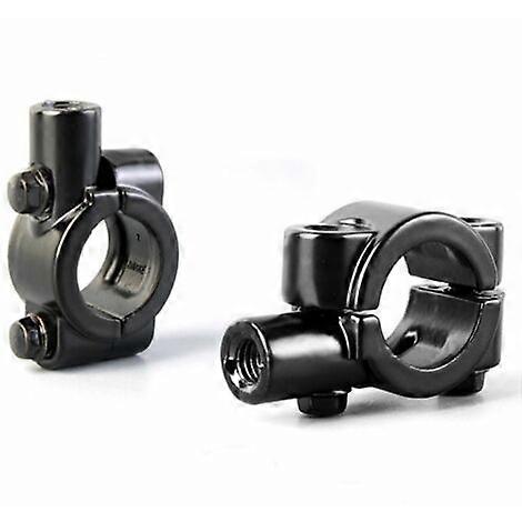2 Pcs Motorcycle Handlebar Rearview Mirror Mount, 7/8 Inch Universal Handlebar