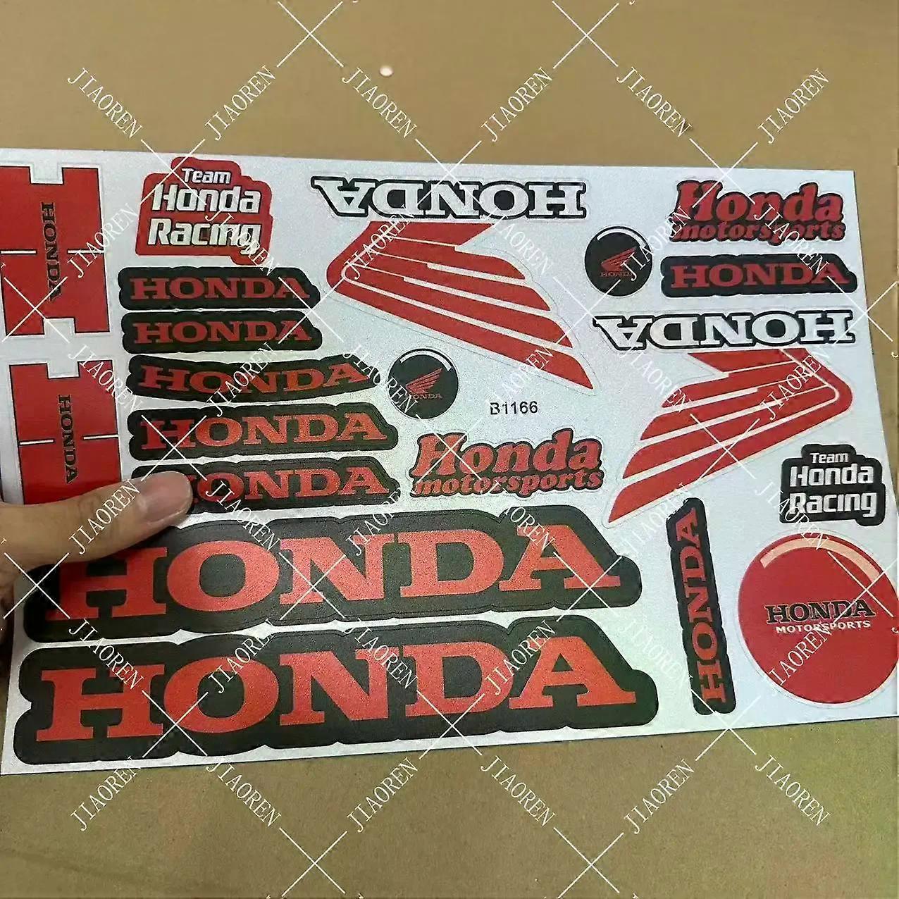 Christmas Honda Decals Motorcycle Wings Logo Stickers Kit