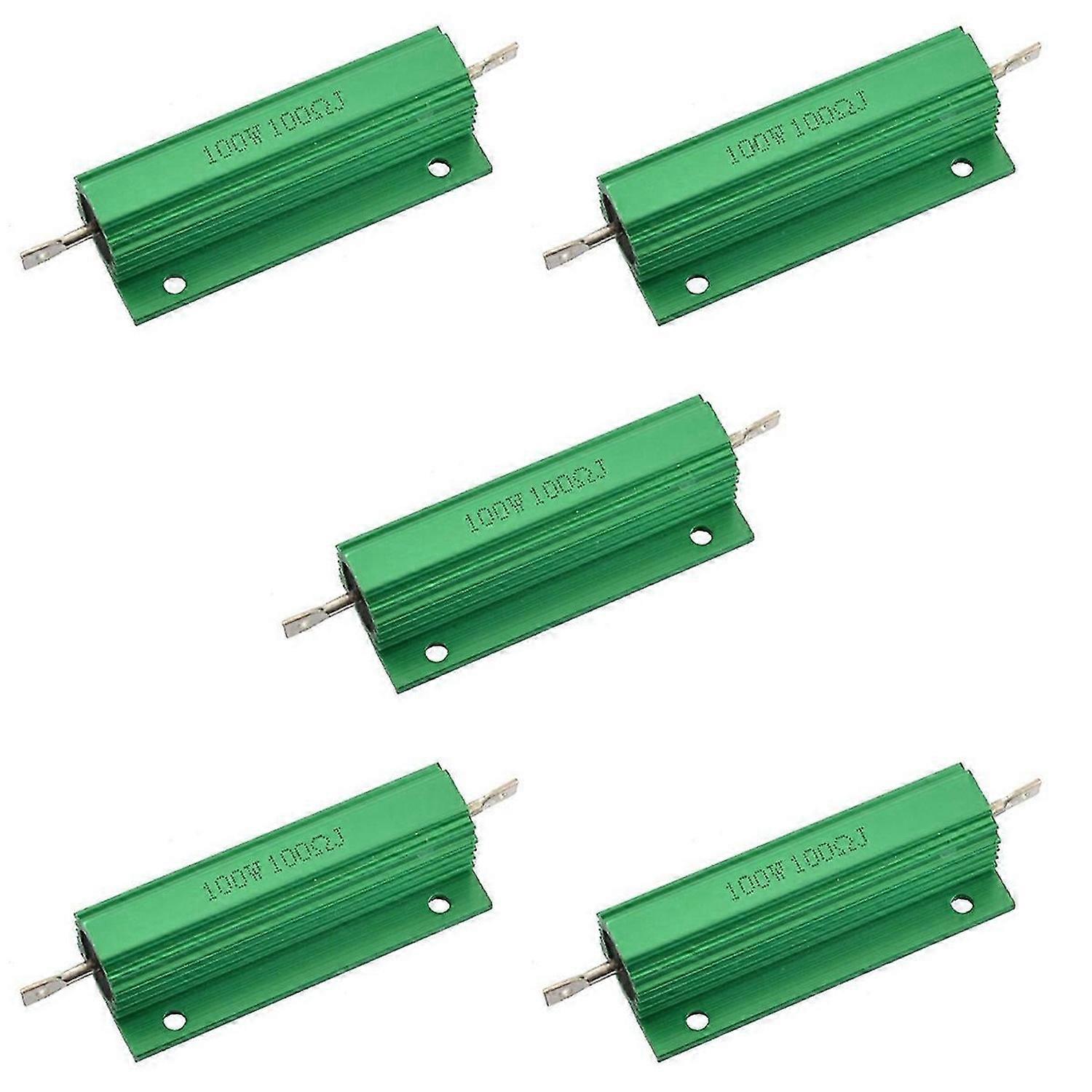 Aluminum Shell 100W Watt 100 Ohm Wirewound Power Resistor