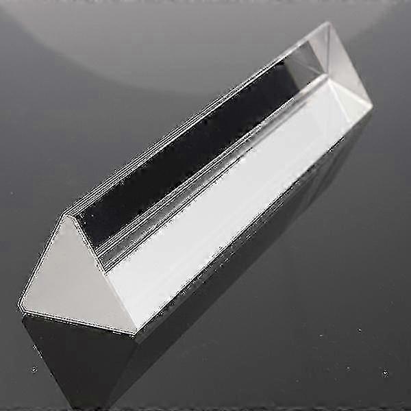 2025 15cm Optical Glass Crystal Triple Triangular Prism Photography Physics Teaching Light Spectrum