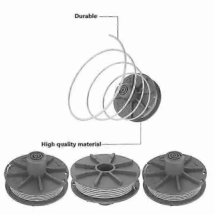Lawn mower spools for GARDENA 5307-20 - 2PCS replacement wire reels