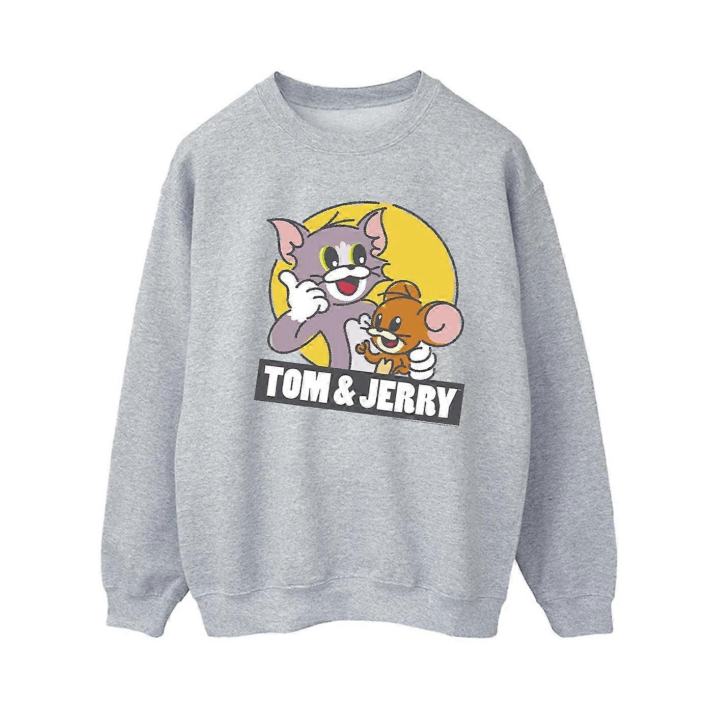 Tom & Jerry Tom And Jerry Femme/Femme Sketch Logo Sweatshirt Sport gris M