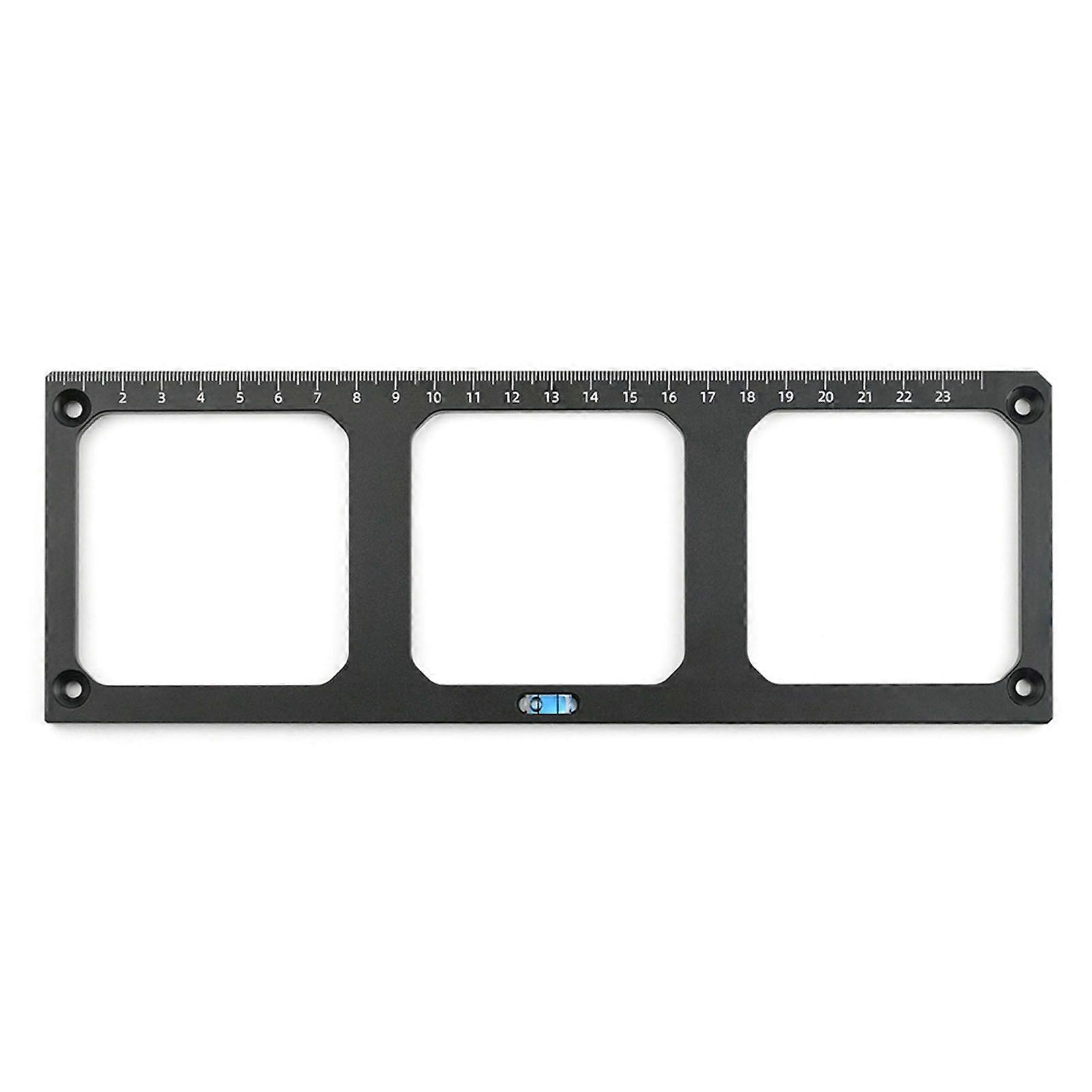 86 Type Switch Socket Template 3 Square Holes Socket Bottom Box Mounting Locator Aluminum Alloy Hole Opening Marking Tool