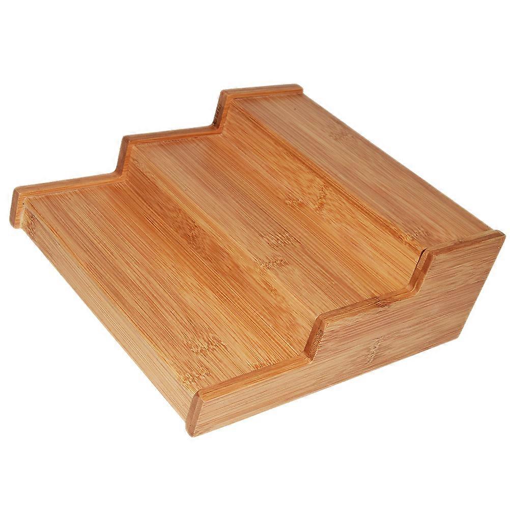 Kitchen Cabinet Organizer Bamboo Spice Rack for Storing 2Pcs Expandable Display