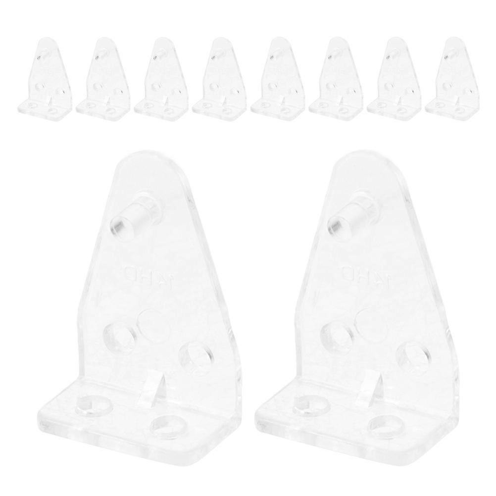 Plastic Curtain Hooks Transparent Hold Down Brackets for Blinds 36Pcs