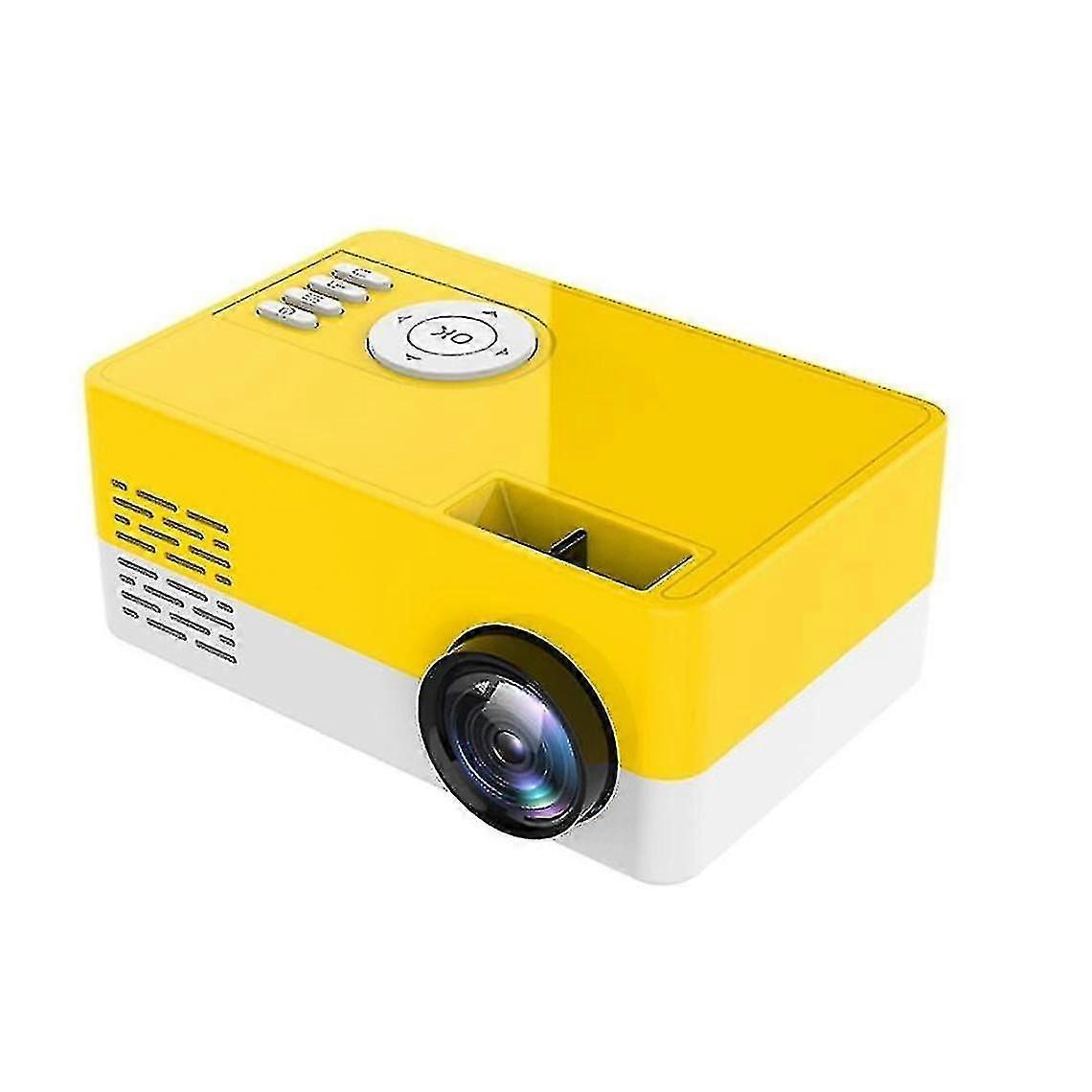 J15 1080p Usb Mini Portable Home Projector (yellow)
