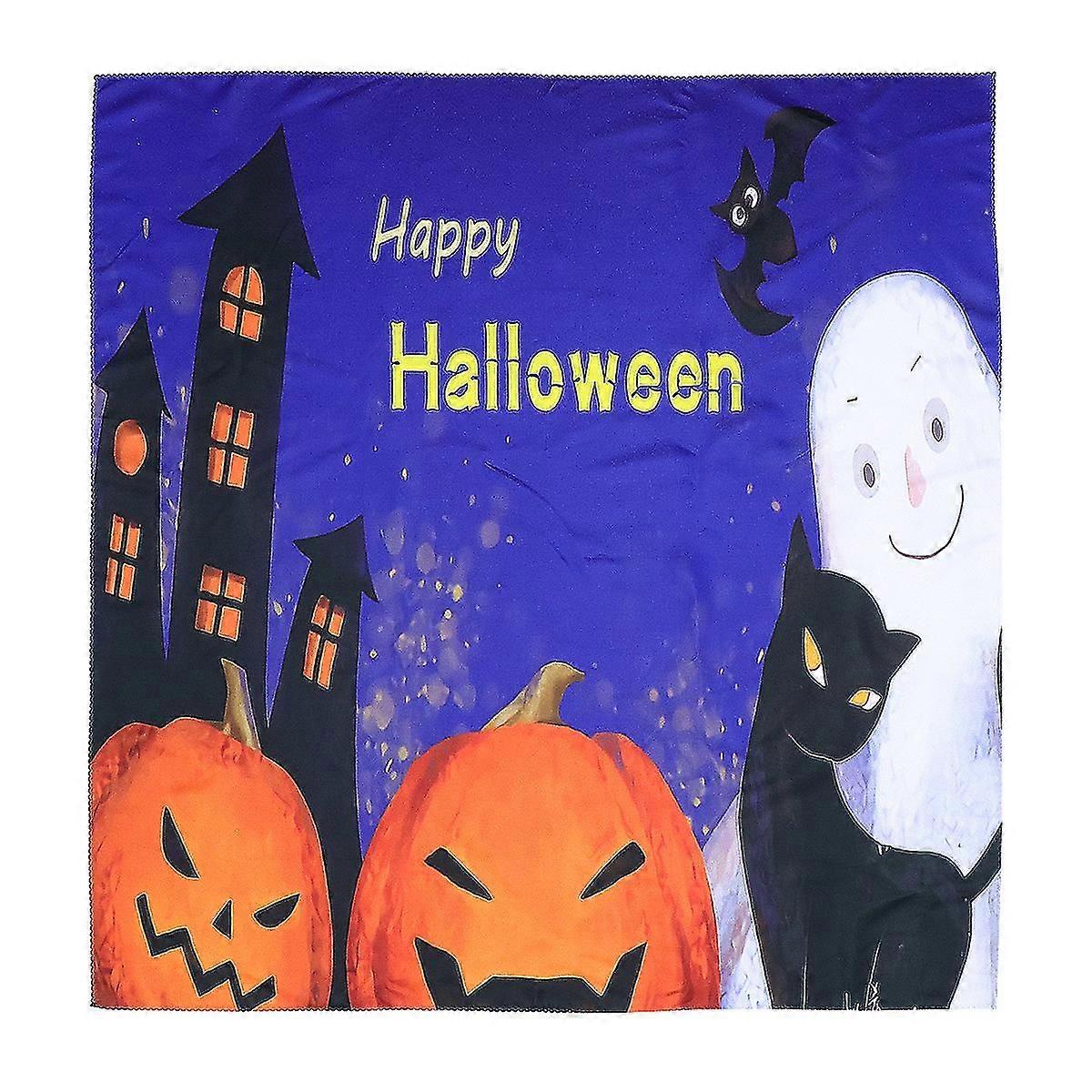 1pc Halloween Printed Tablecloth Polyester Waterproof Table Cloth Cover For Home