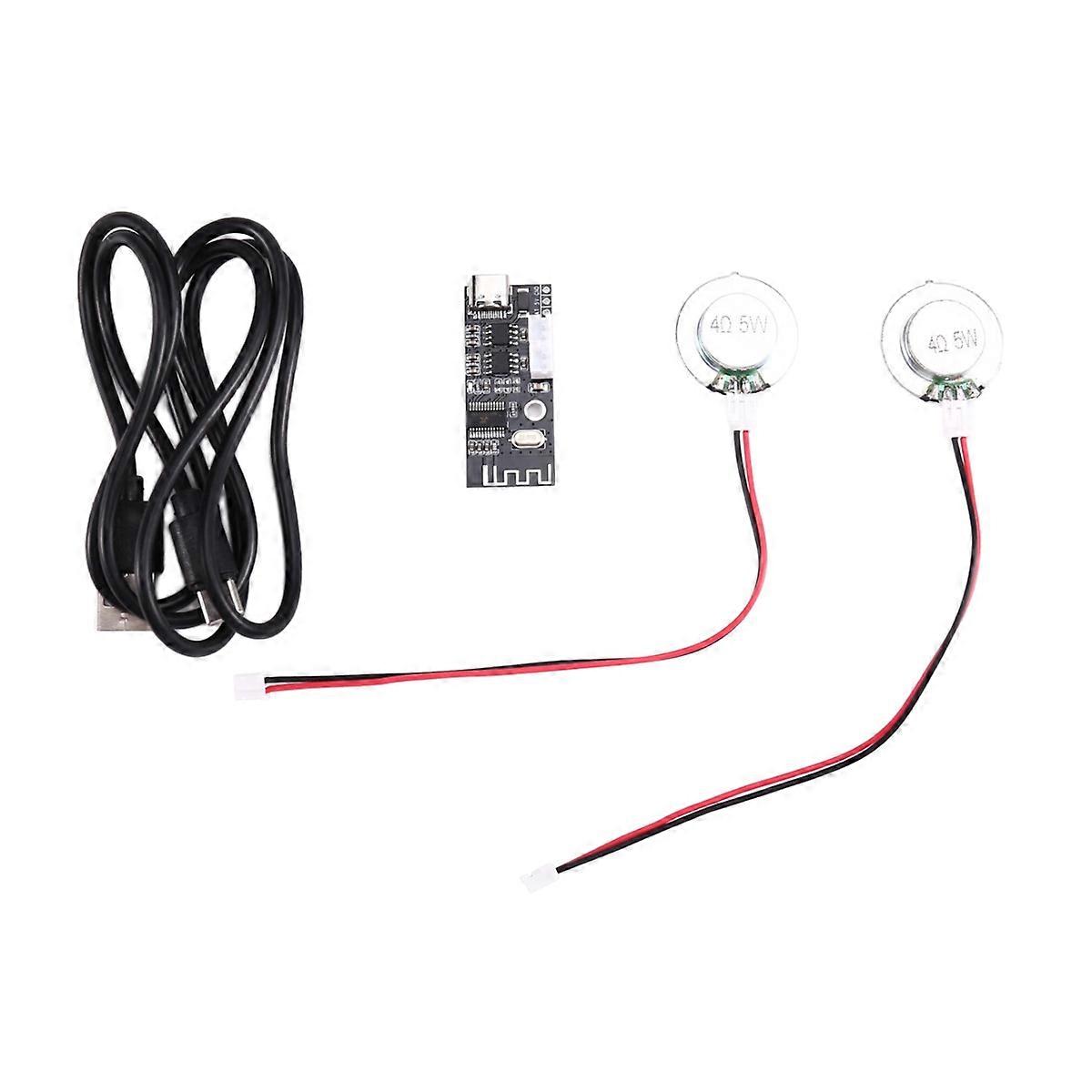 4Ohm 5W Diy Speaker Bone Conduction Hidden Sound System Vibration Horn Resonance with Bluetooth Ampl