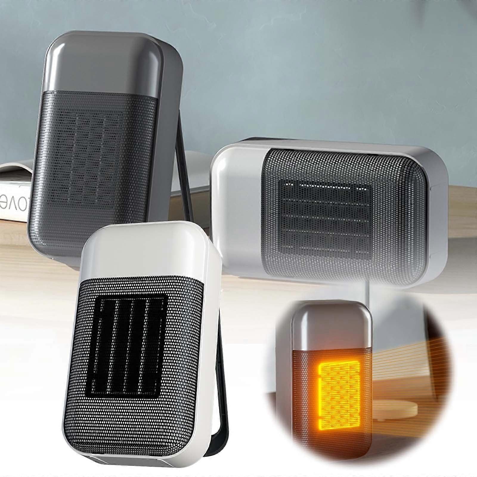 Ceramic Space Heater for Bedroom, Quiet Portable Heater for Indoor Use, Desktop Small Heater for Home
