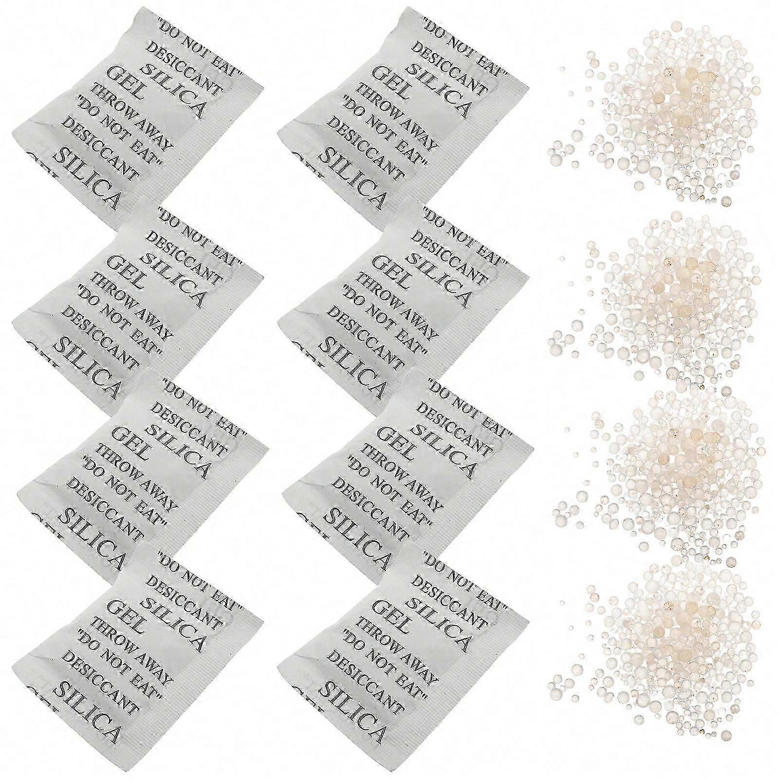 Food Safe Silica Packets 50Pcs Desiccant Packet For Storage Foods Humidity Control Rectangular White