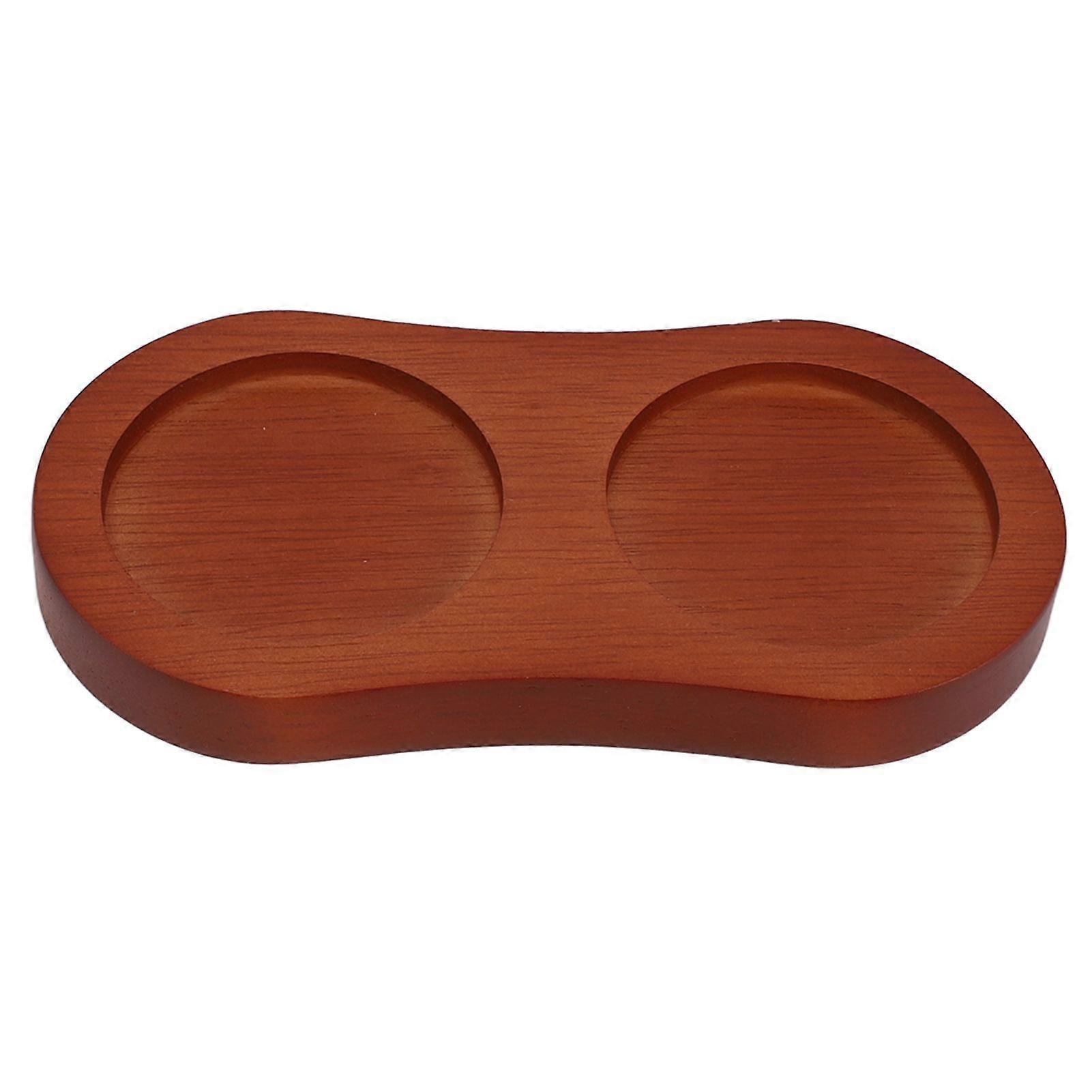 Pepper Salt Mill Tray 8 Shaped Easy To Use Wooden Mill Tray for Placing Various Seasoning Bottles