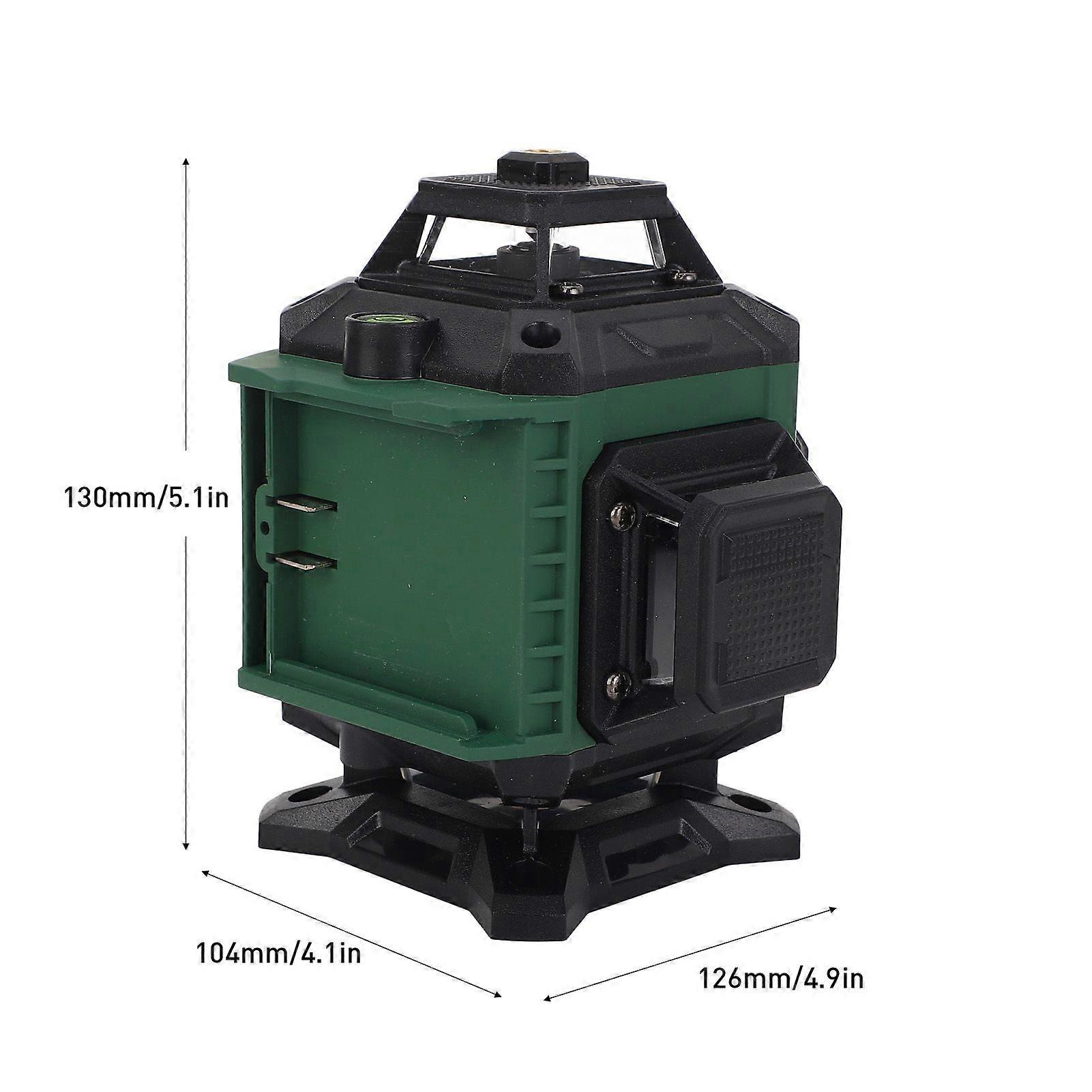 Multifunctional 16 Green Lines Level 3 Self Leveling Function Leveling Tool Omnidirectional Ground Wall Sticker Home Improvement Tool