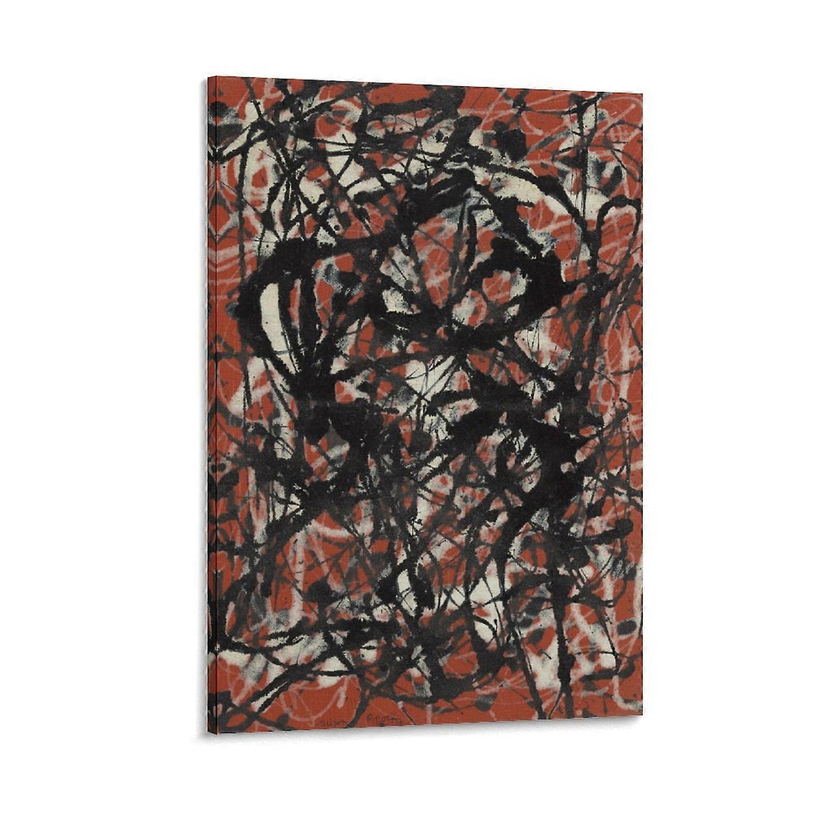 Jackson Pollock konstnär affisch tryck väggkonst canvasmålning 8x12in (20x30cm) estetisk rum gåva