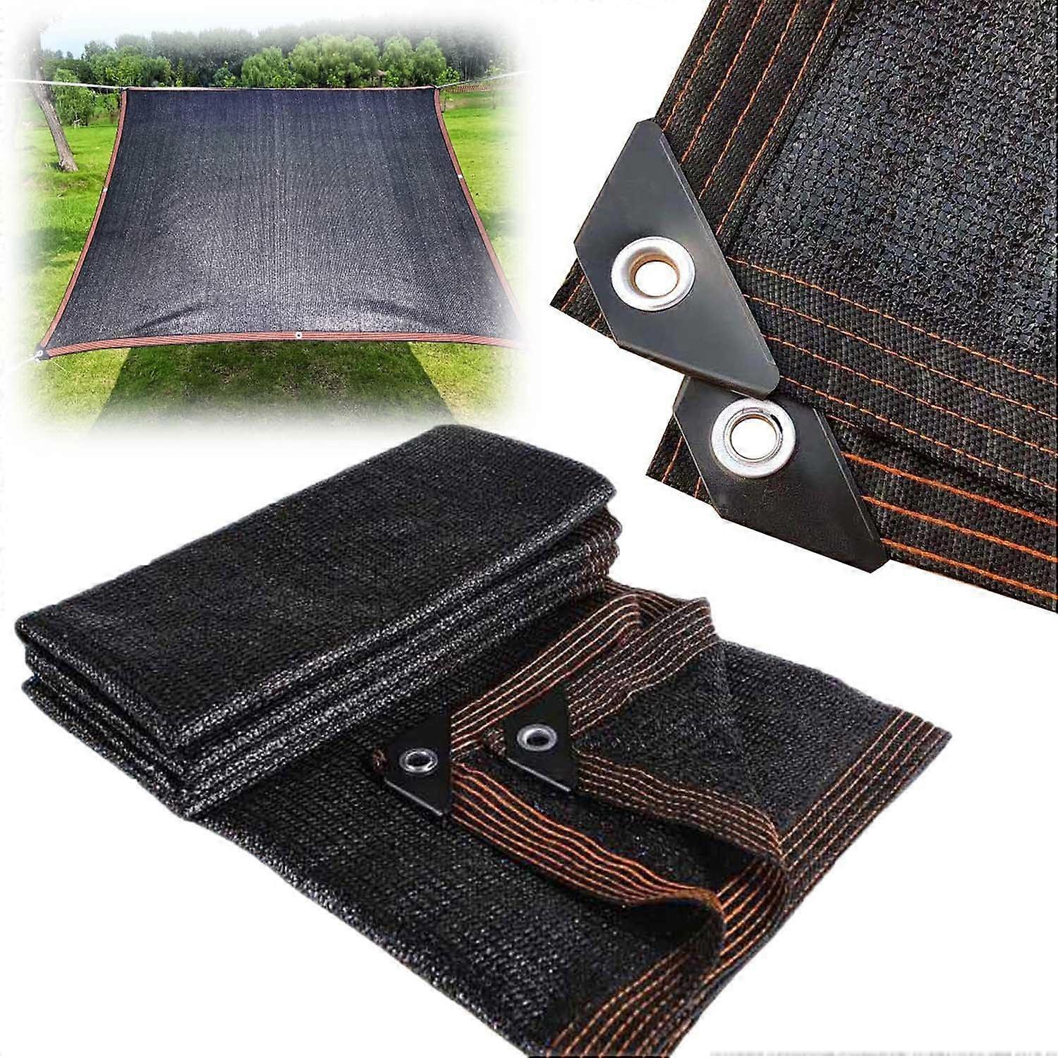 90% Shade Net Sun Shade Sail Garden Shade Cloth UV Protection For Plants Eyelets Included Various Sizes 1x2m 2x4m 4x5m