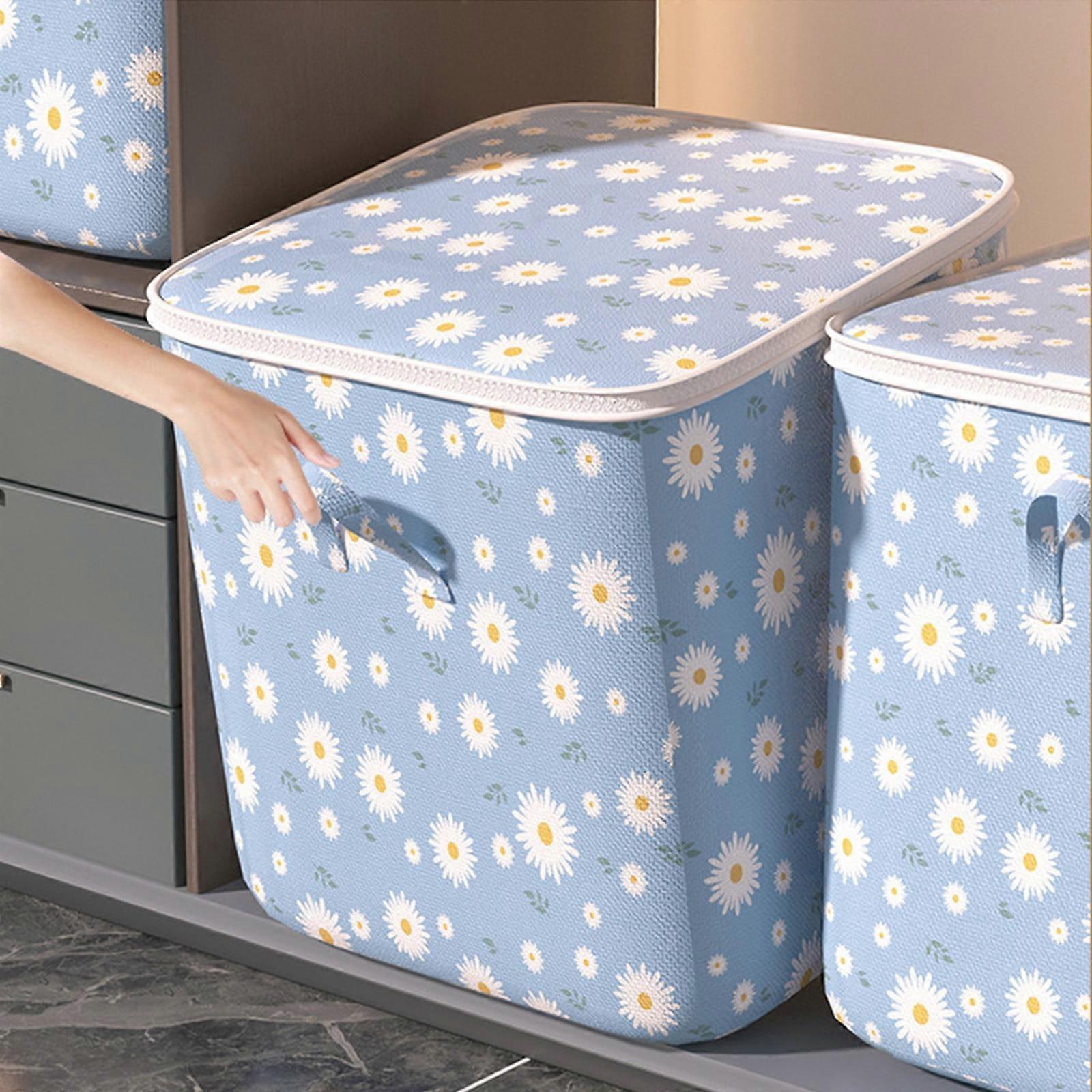UNLLLL 140L Clothes Storage Bag, Wardrobe Sorting Box with Double-Ended Zip & Reinforced Handle, Compatible with Winter Quilts for Seasonal Storage