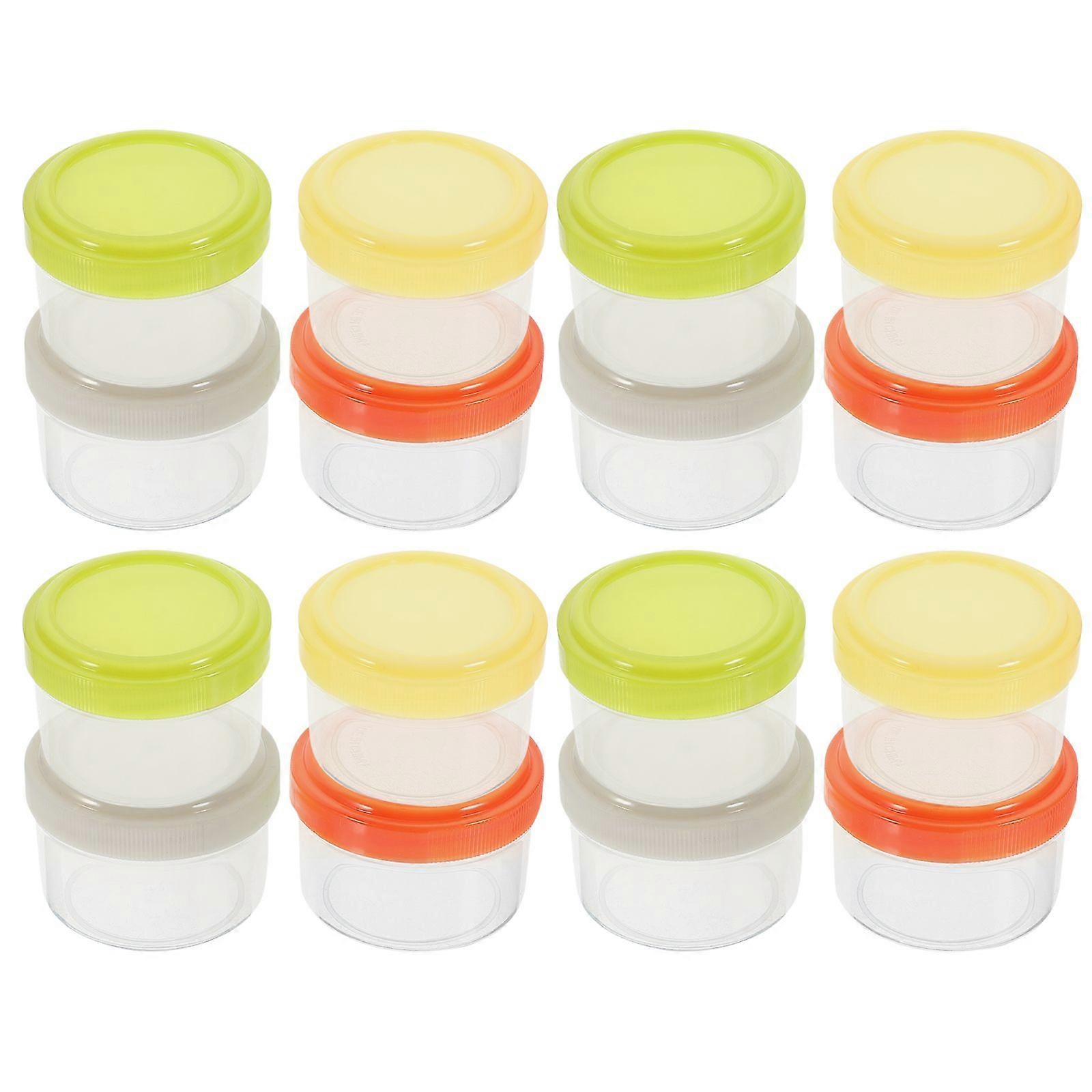 16pcs Small Containers with Lids Reusable Leakproof Salad Dressing Container Condiment Containers