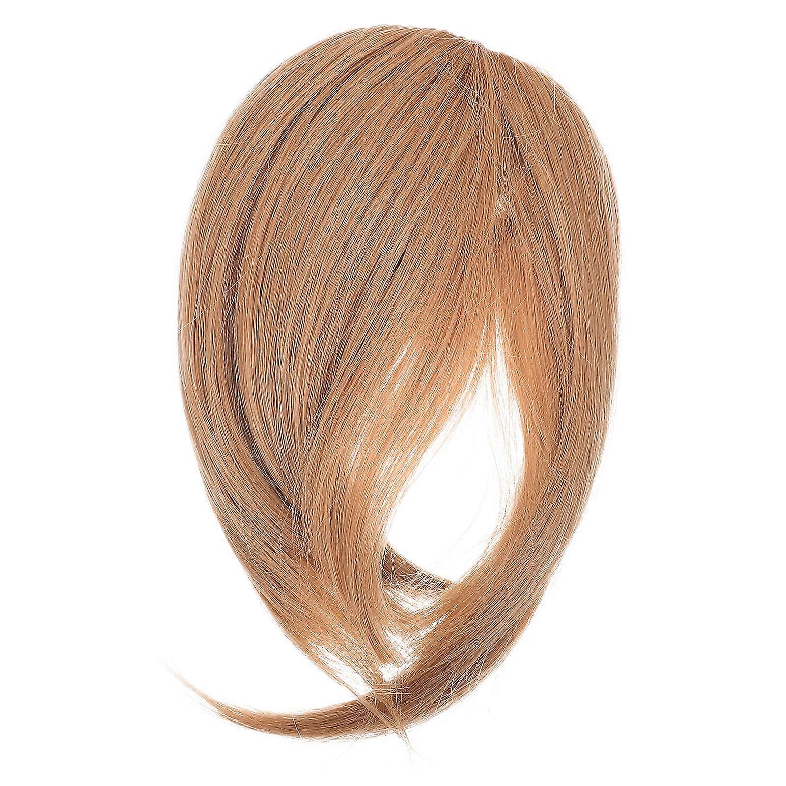 Fake Bangs Clip On Hairpiece 4Pcs Hair Volume Styling Ideal For Daily Use Brown