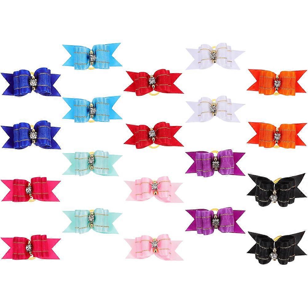 Comfortable Bow Style Pet Accessories For Dogs And Cats Assorted Color Perfect For Halloween And Daily Use 60 Pcs
