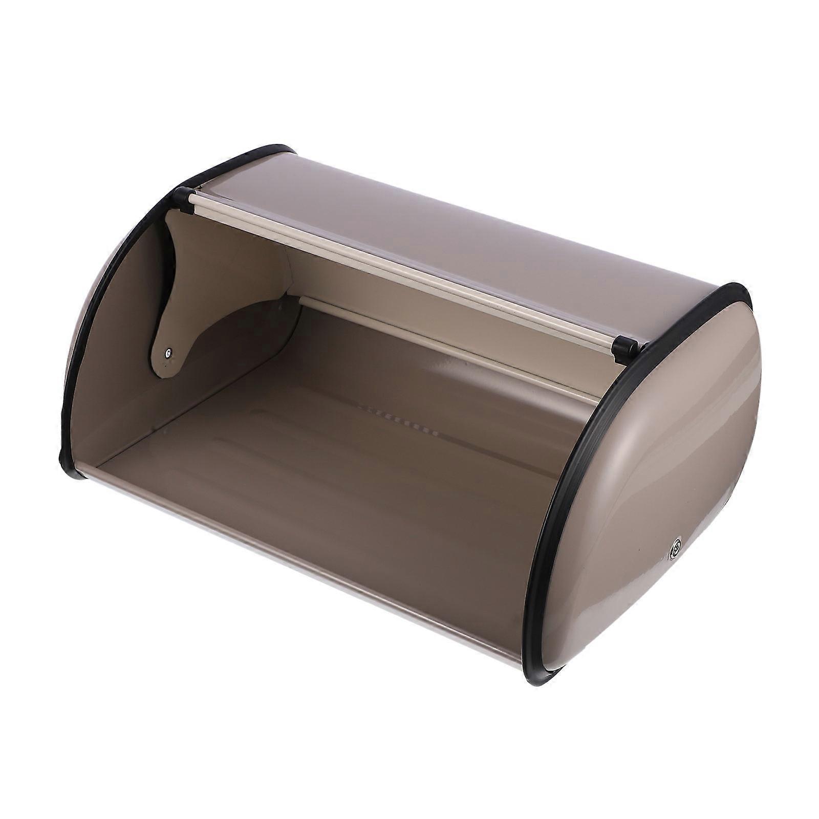Dustproof Bread Storage Bin Iron Material Home Use 34x23x13cm 1Set