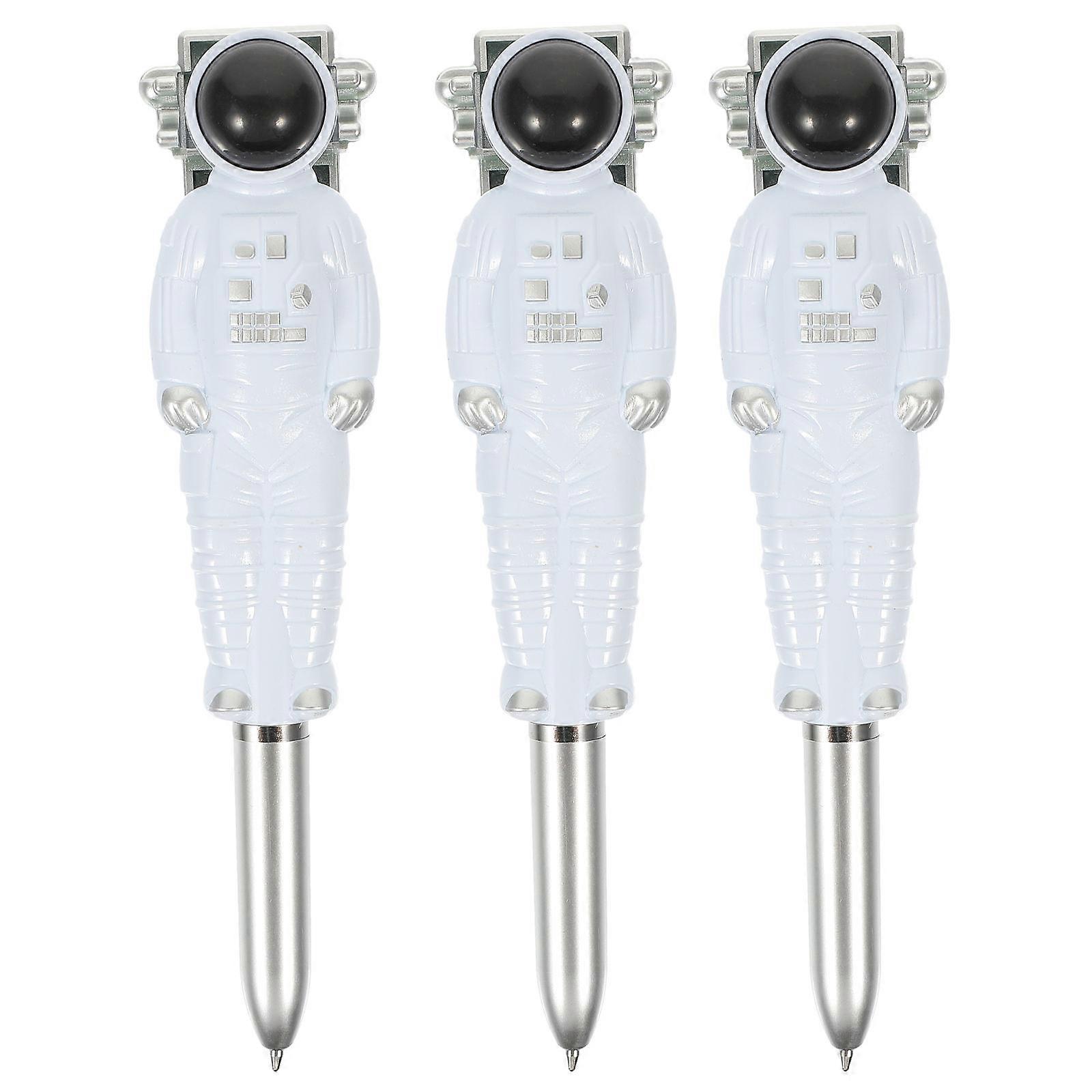 Lovely Children Pen Multi-Function Astronaut Pen for Writing 15Pcs Set White