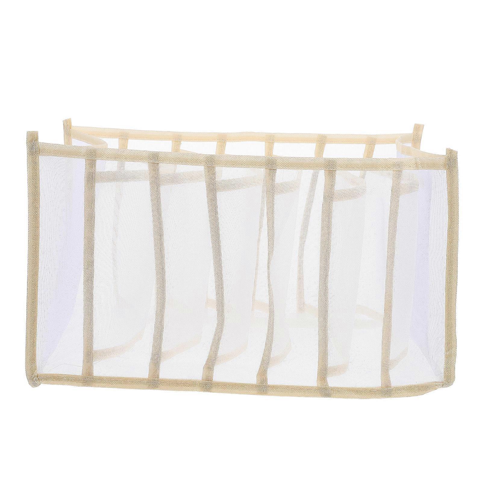 Clothes Storage Box 2PCS Closet Box Rectangular Beige Organizing For Drawer And Wardrobe Use