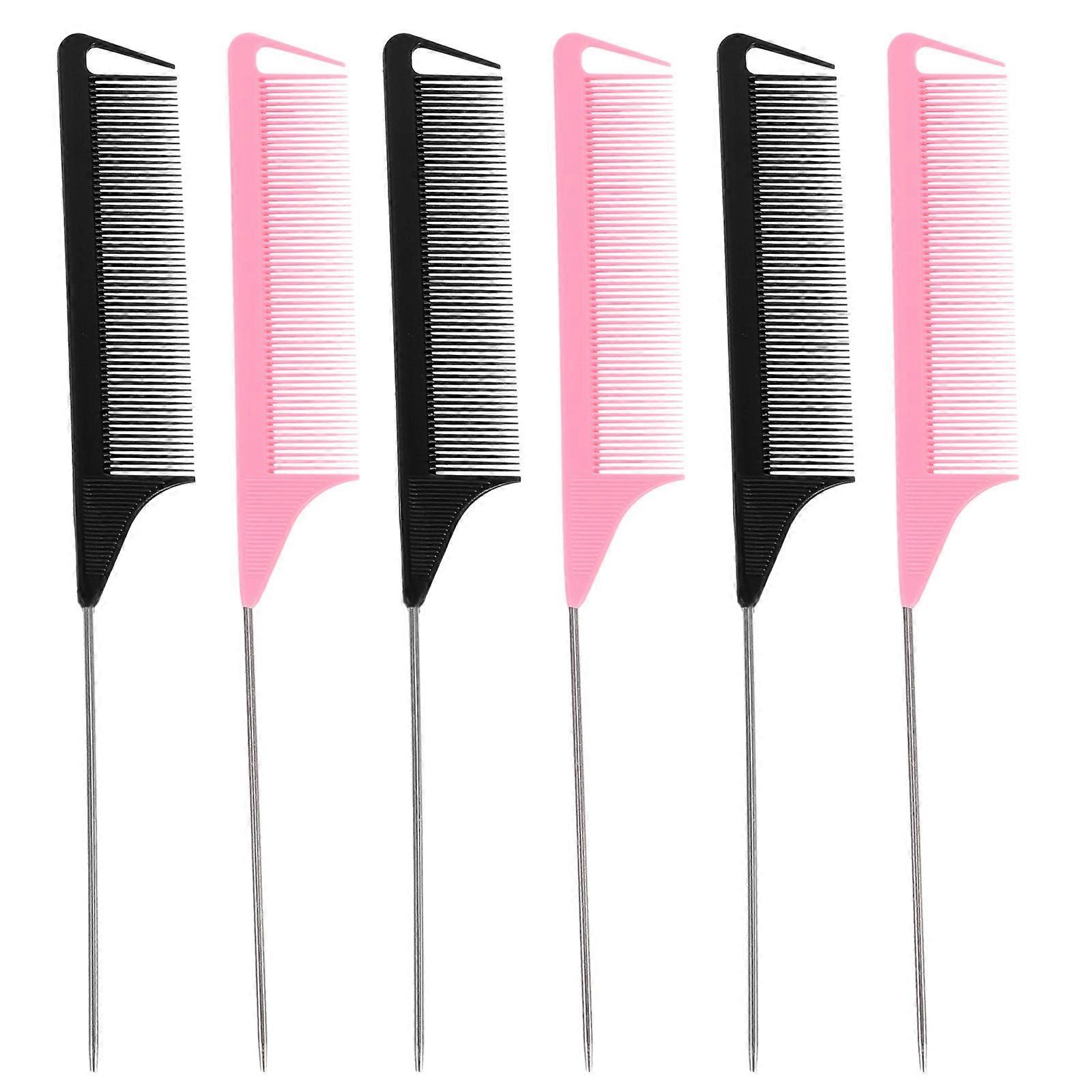 Hairdressing Plastic Pintail Comb for Combing 24Pcs
