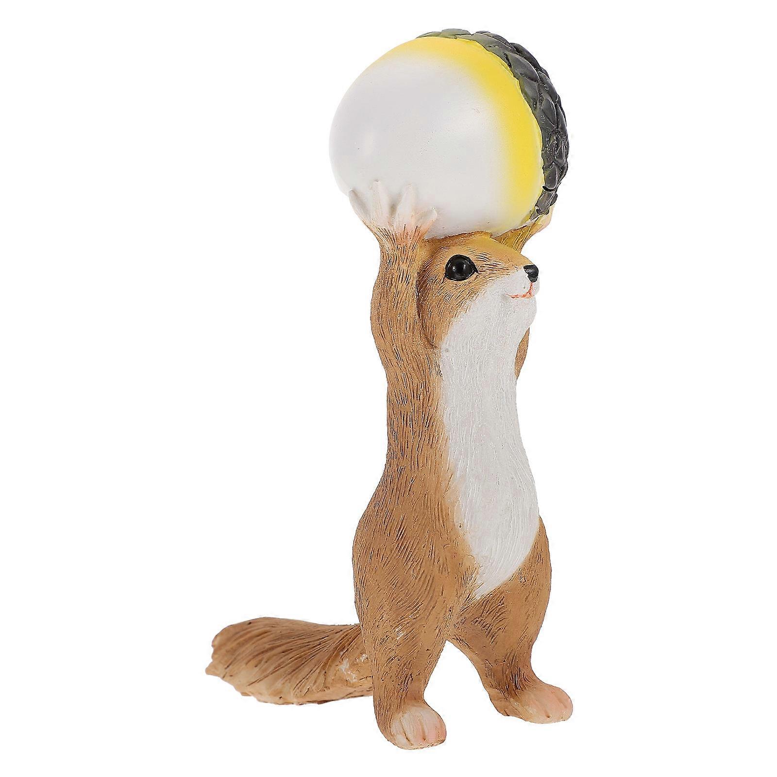 Squirrel Ornament Resin Squirrel Ornament for Decoration 4Pcs