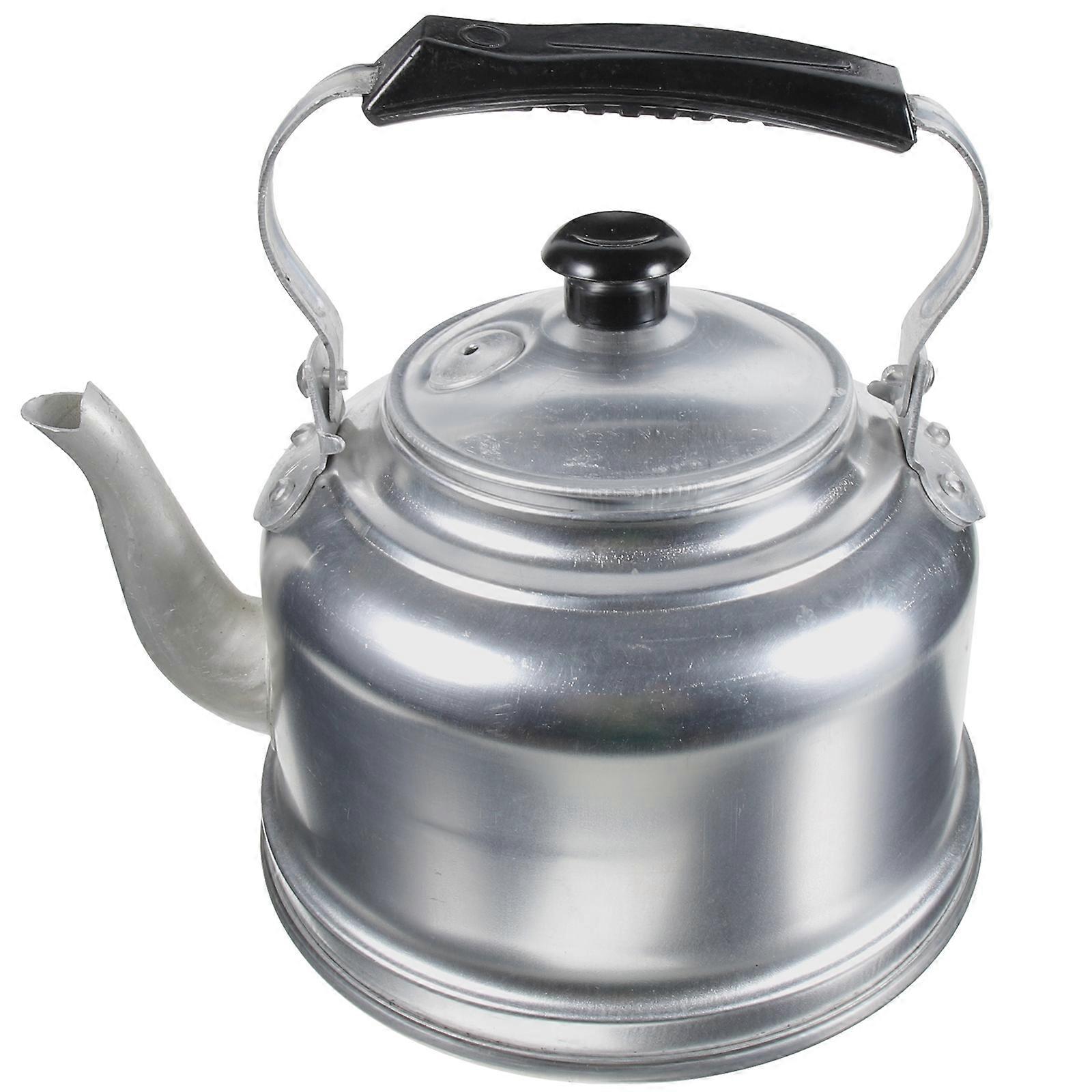 Silver Aluminum Tea Kettle Water Boiling Kettle for Storage 2Pcs