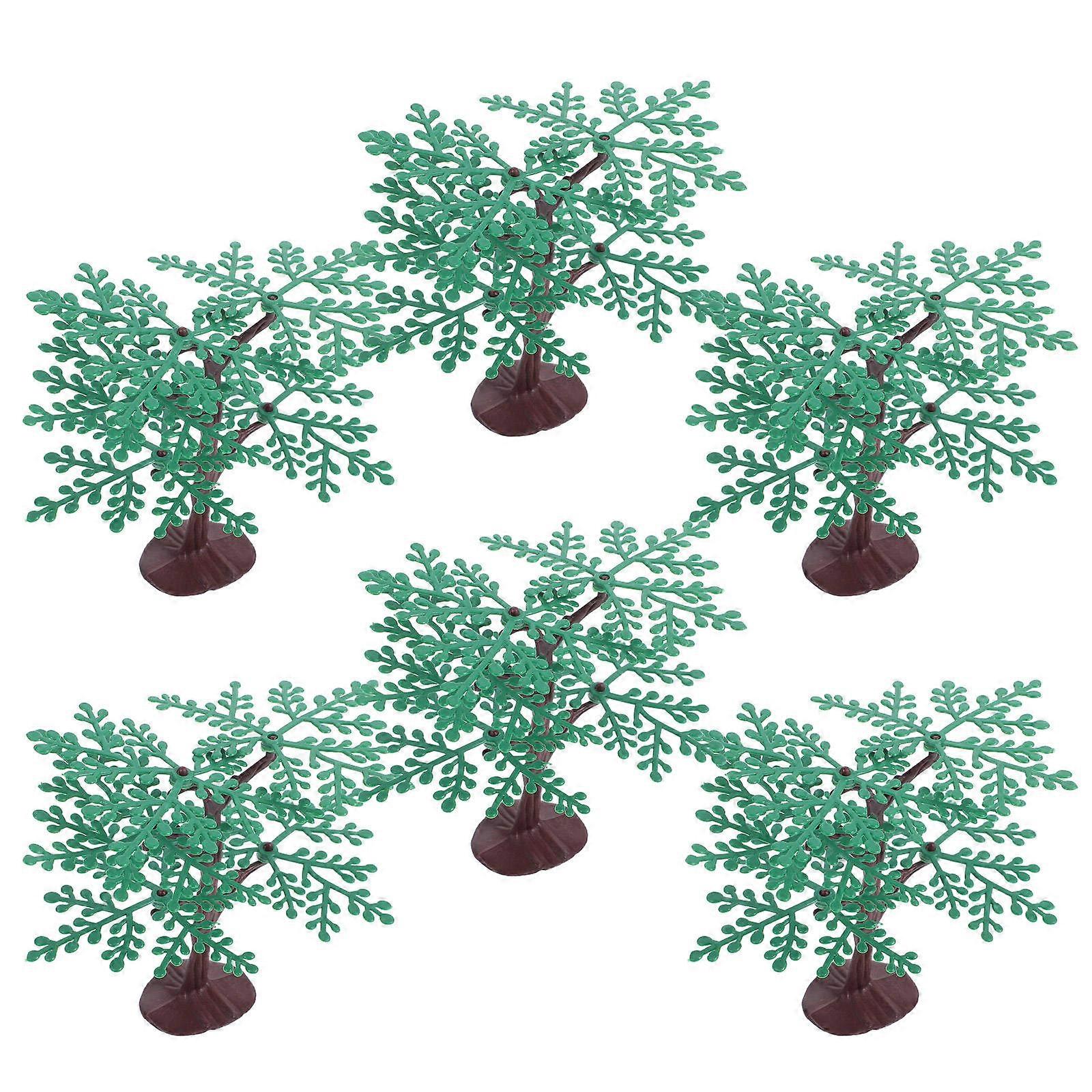 Removable Model Trees Plastic Green Trees for 18Pcs DIY Layout