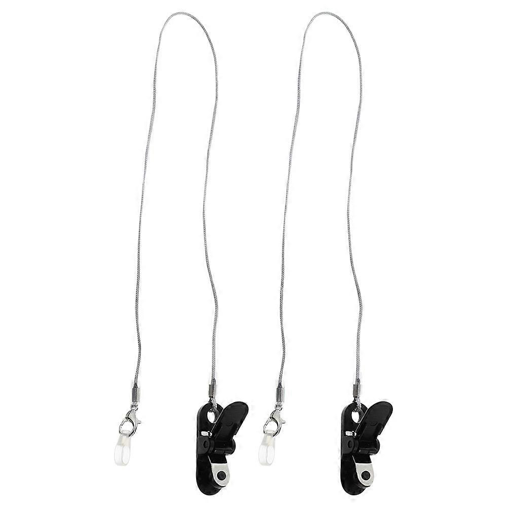 Safety Retainer Clip Cord 2Pcs For Hearing Aids Multi Color Strap Prevent Shaking Ideal For Active Users