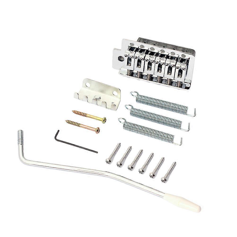 Electric Guitar 6 String Guitar Bridge Single Tremolo Bridge 2Pcs Silver