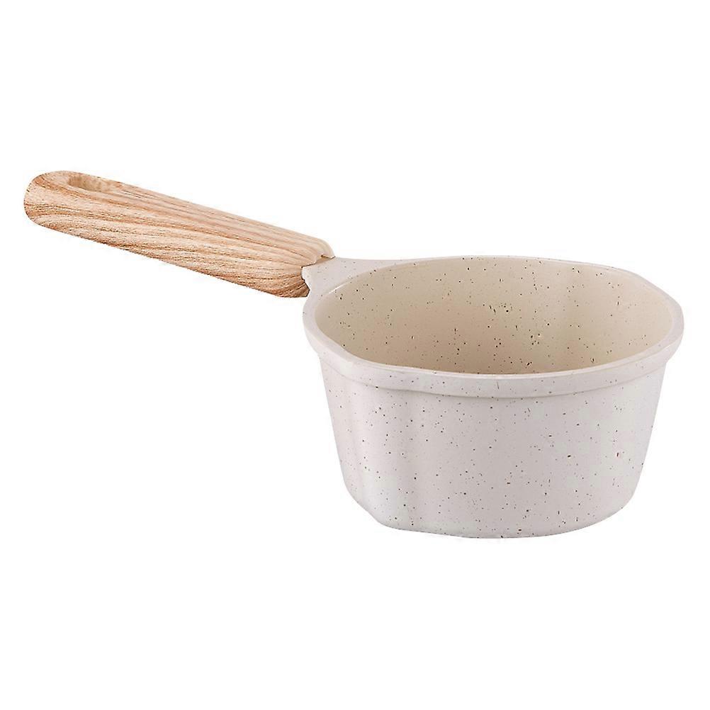 Metal Sauce Pot with Wood Handle for Butter Melting 4Pcs