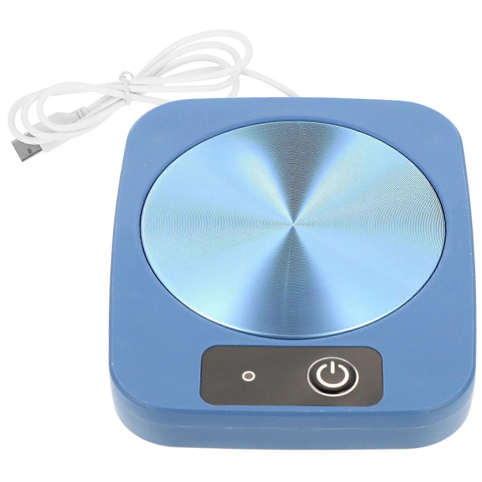 Tabletop Coffee Warmer Blue Mug Warmer for Office Use 2Pcs Heating Pad
