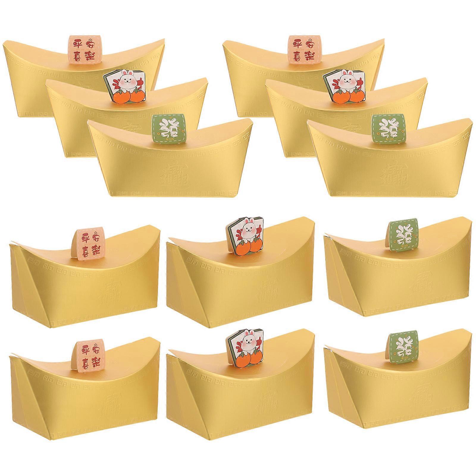 Rectangular Chocolate Boxes 60 Pcs Candy Storage For Christmas Party Assorted Color And Practical Usage