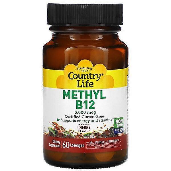 Country Life, Methyl B12, Cherry, 5,000 mcg, 60 Lozenges