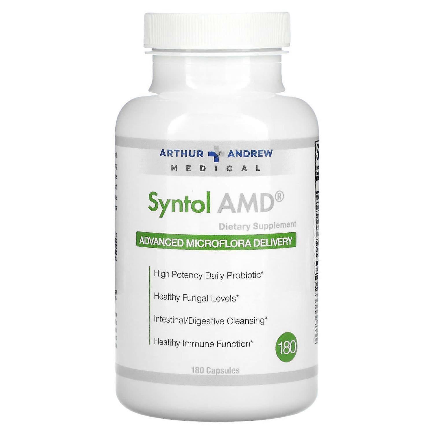 Arthur Andrew Medical, Syntol AMD, Advanced Microflora Delivery, 180 Capsules