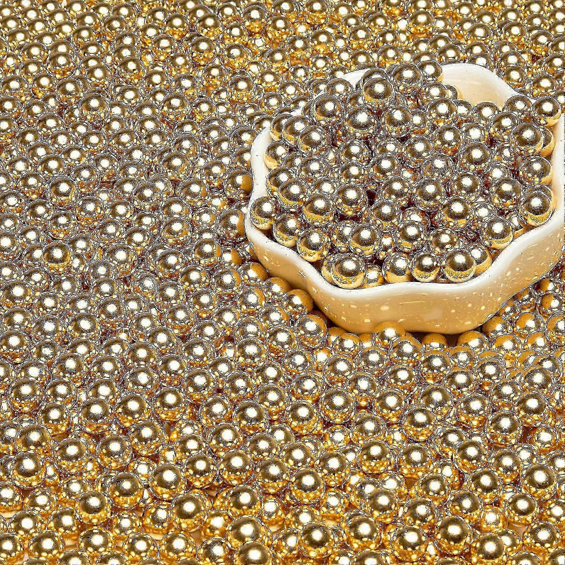 50g 2-14mm الصالحة للأكل الخرز الملونة اللؤلؤ السكر الكرة فندان كعكة الخبز يرش الكرة الذهبية كعكة الزفاف الديكور حلوى الطين