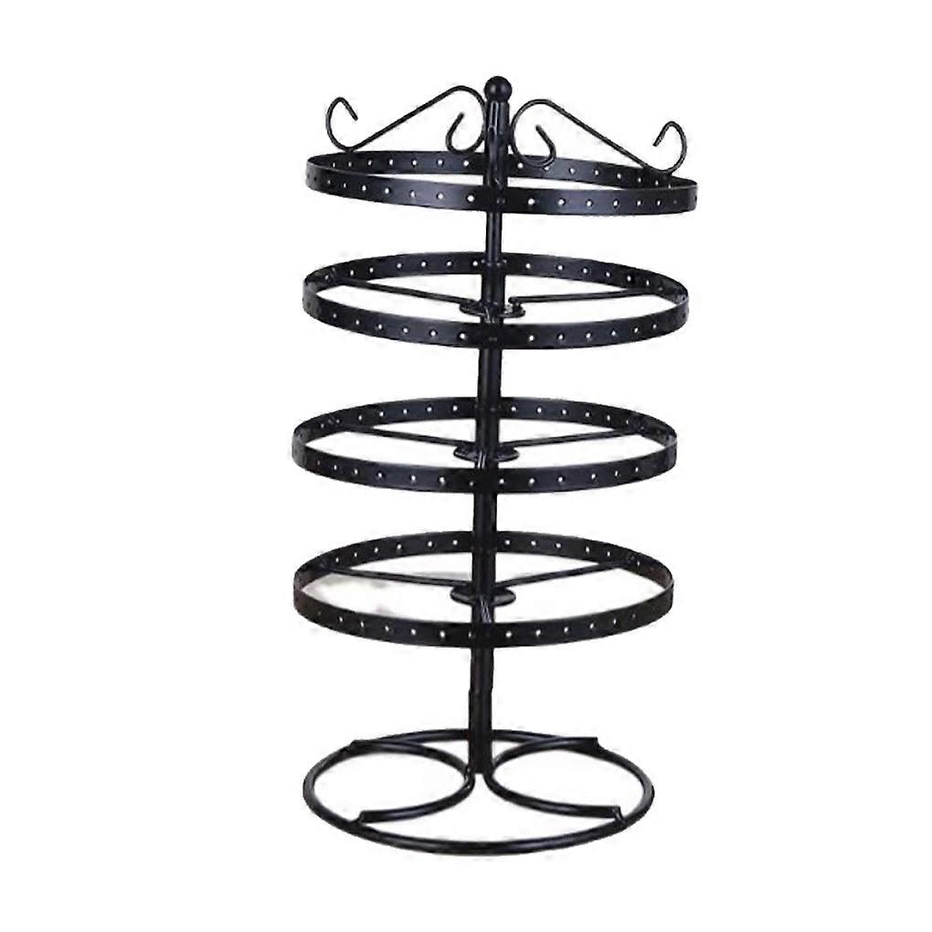 Rotatable Organizer 4-Tier Layer Studs Storage Rack Display Stand Shelf
