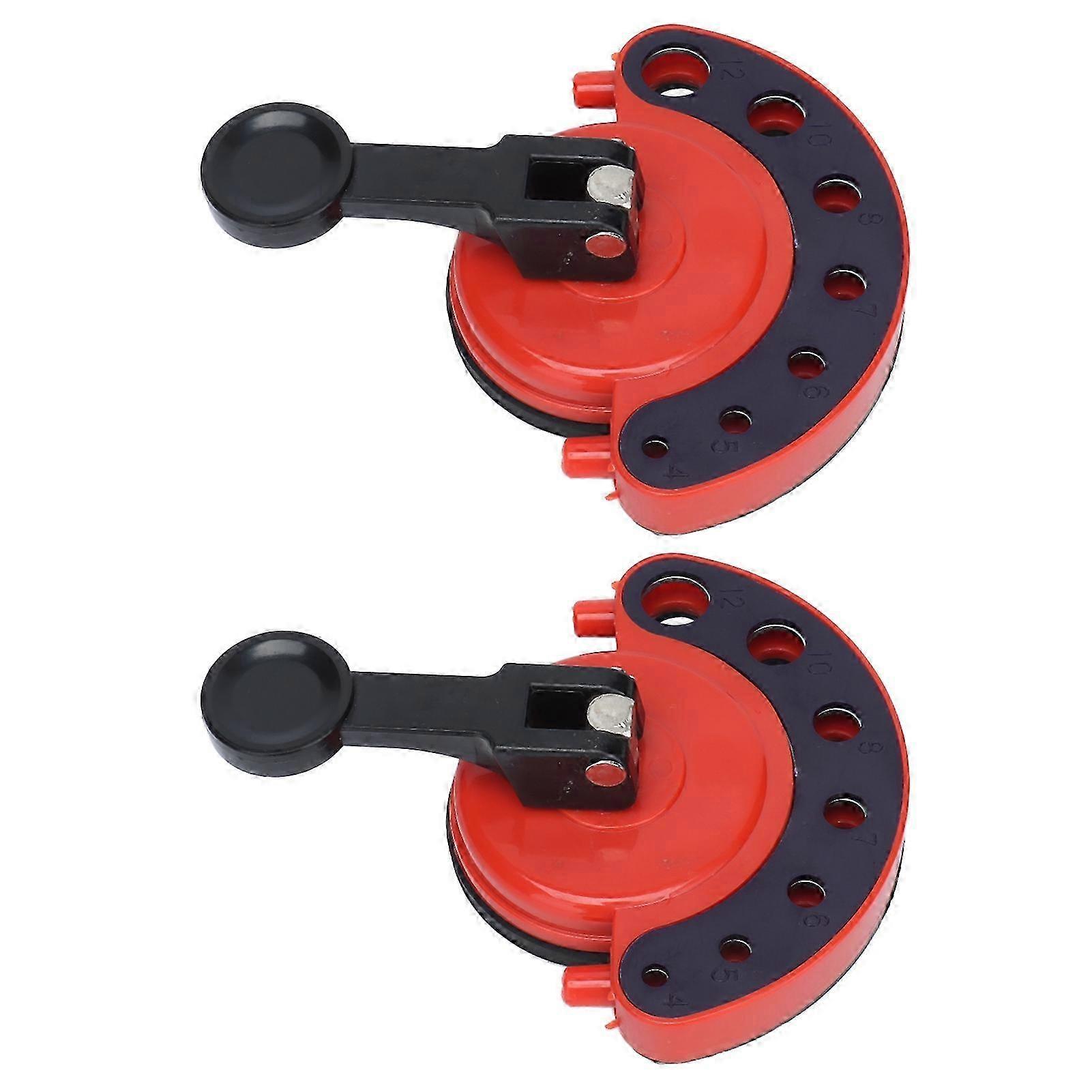 25-26 2Pcs Hole Saw Guide Adjustable Multifunctional Easy Operation Premium ABS Rubber Tile Glass Hole Saw Bit Guide