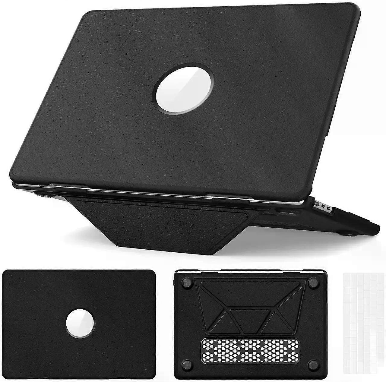 Case for MacBook Air 13 inch 2025 2024 2023 2022 M4 A3240 M3 A3113 M2 A2681 PU Leather Hard Shell Case with Foldable Kickstand & Keyboard Covers & Log