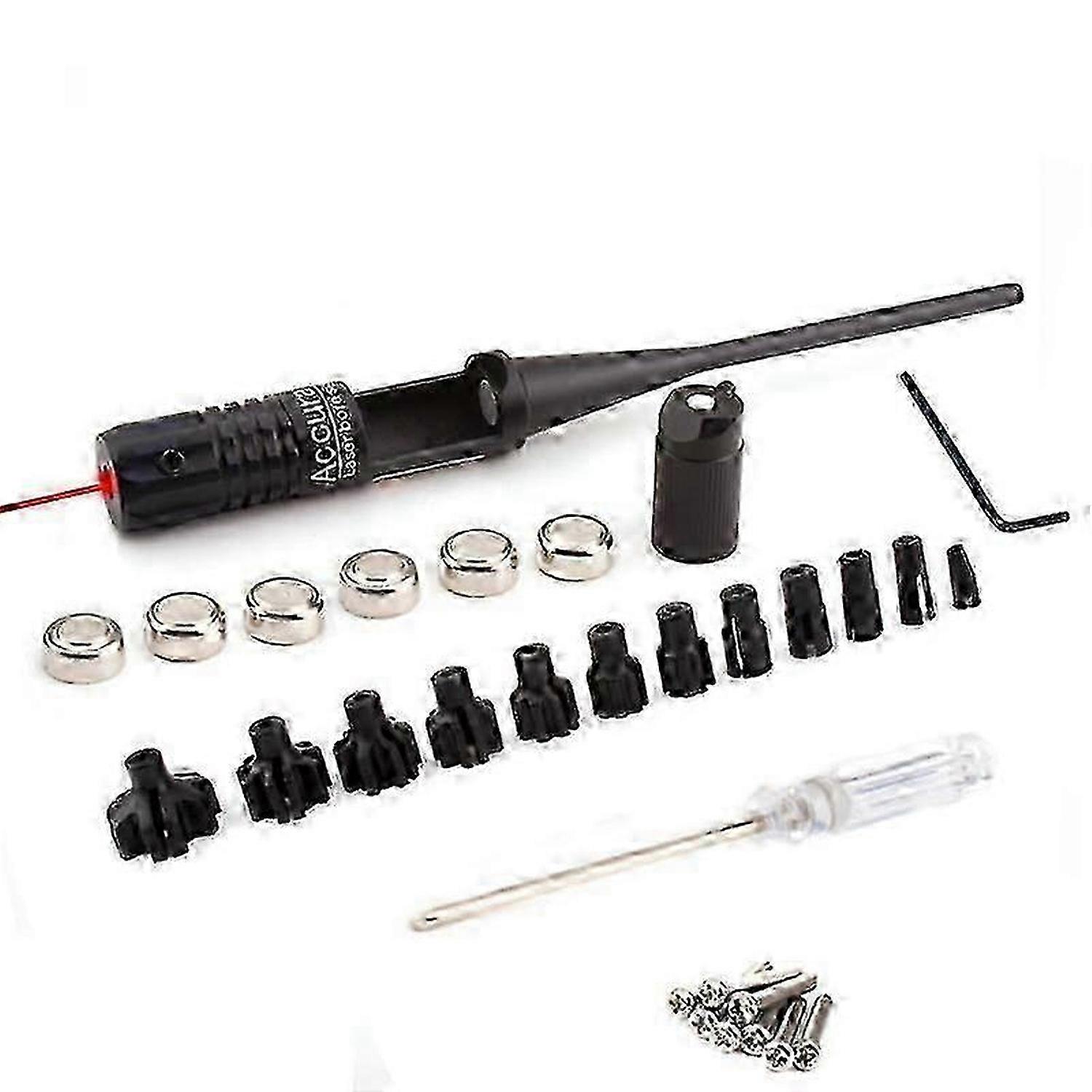 Laser Calibrator Aluminum Alloy Calibrator Turn-Free Laser Calibrator Adjustable Adapter Suit With 12 Adjustable Adapters Red Light-2025