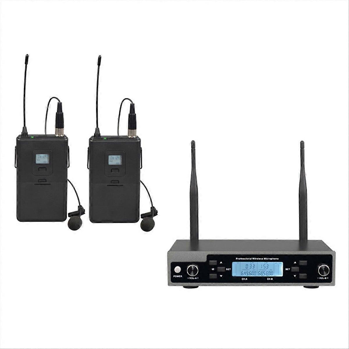 Dynamic Lavalier Microphone with Receiver, EU Plug