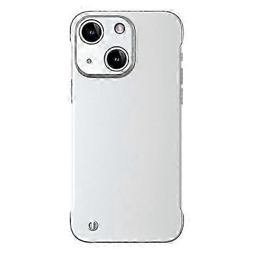 For Iphone 15 Frameless Metallic Paint Hybrid Pc Mobile Phone Case