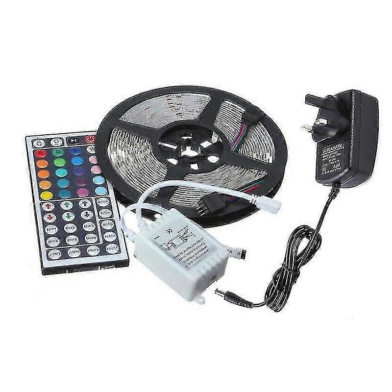 15m Rgb 3528 Led Strip Lights Colour Changing With Ir Remote Power Supply