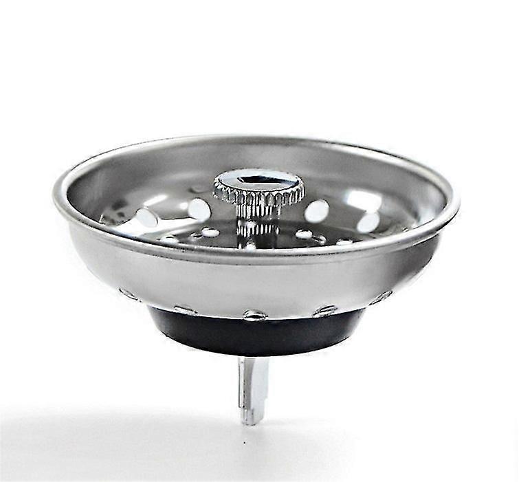 2 Pack - Kitchen Sink Strainer And Stopper Combo Basket Spring Clip Replacement For Standard Drain, St