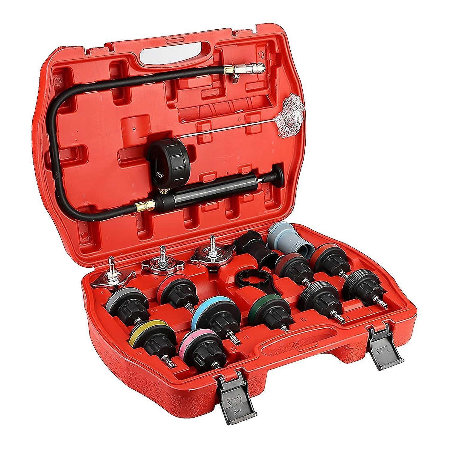 Automobile Water Tank Detection Tool 1 Set Antifreeze Cooling System Leak Tester Replacement Filler For Vehicle