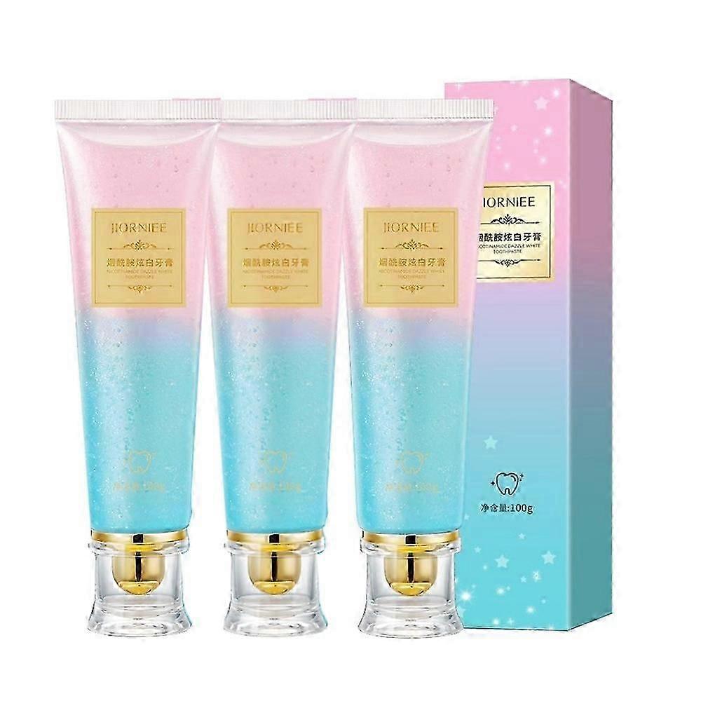 Exquisite 1-3X Niacinamide Whitening Toothpaste, Natural Niacinamide Toothpaste,Teeth Whitening
